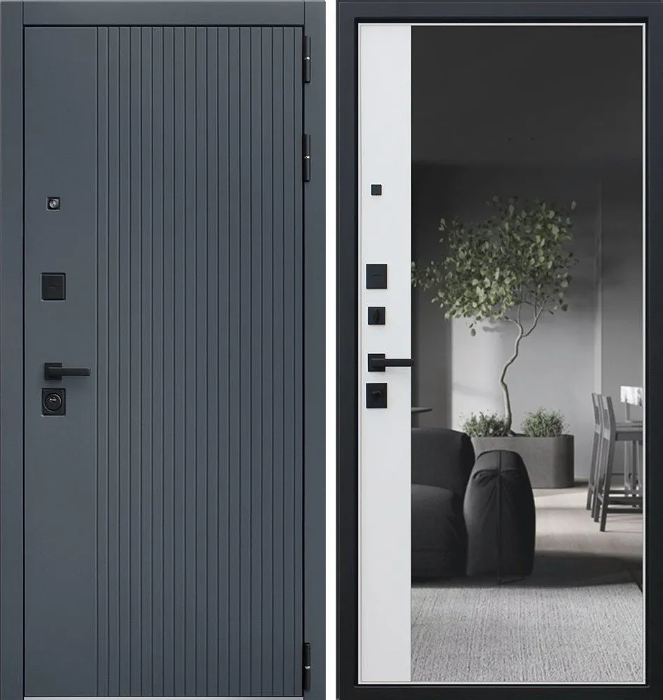 Дверь Вертикаль с зеркалом DIS006700