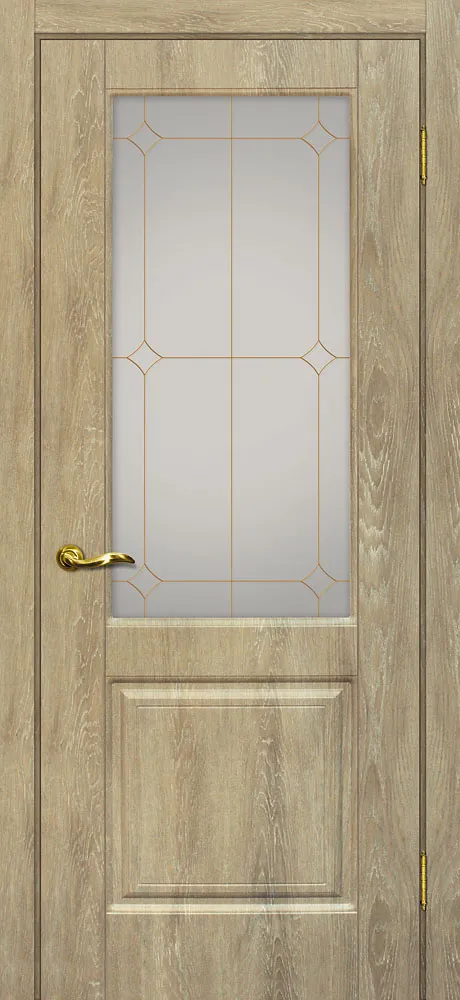 Фото Межкомнатная дверь Версаль-1 Дуб песочный